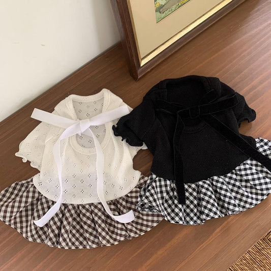 Eyelet Ruffle Dress, S-XL, Small Dog Clothes, Dog Dress, Dog Wedding, Dog Luxury Outfit, Pet Clothing, NKPUP - NKpup