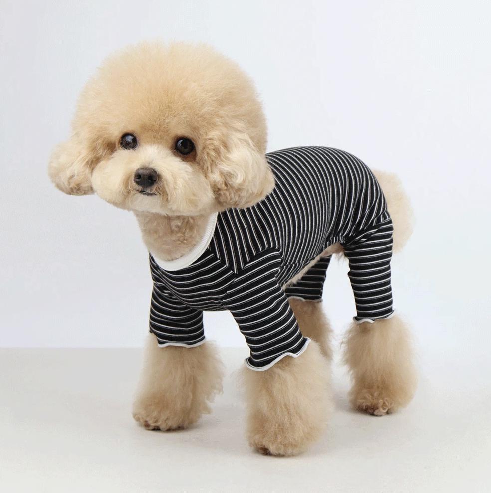 Everyday Striped Overall, S-2XL, Dog Jumpsuit, Dog Romper, Dog Skirt, Dog Dress, Small Dog Clothes, Dog Pants, Dog Apparel - NKpup
