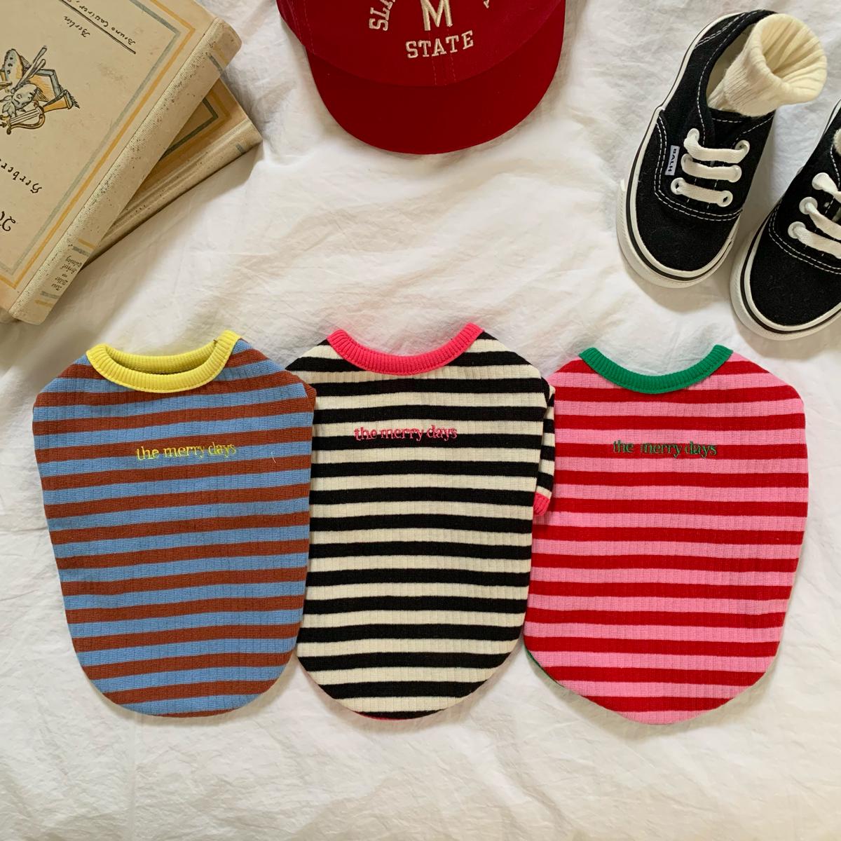 Merry Days Ribbed Tee, S-XL, Small Dog Clothes, Dog Cute Top, Dog Comfy Top, Dog Knit, Gift for Furry Friends, NKPUP - NKpup