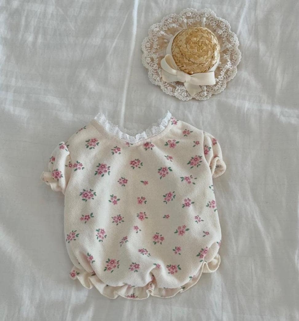 Floral Puff Sleeve Top, S-2XL, Small Dog Clothes, Ultra Lightweight & Airy Dog Top, Dog Summer Outfit, NKPUP - NKpup