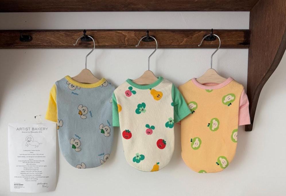 Fresh & Fruity Shirt, S-2XL, Small Dog Clothes, Ultra Lightweight Dog Top, Dog Top, NKPUP - NKpup