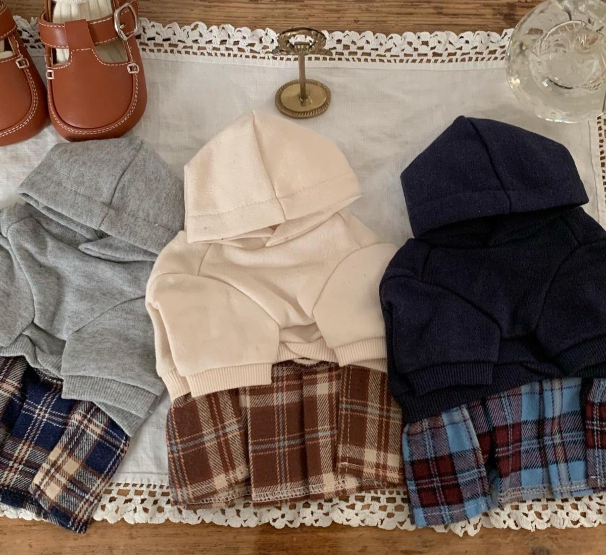 Cozy Plaid Hoodie Dress, S-XL, Small Dog Clothes, Dog Dress, Dog Wedding, Dog Cute Outfit, Pet Clothing, NKPUP - NKpup