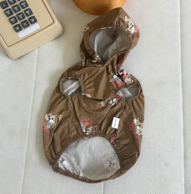 Squirrel Hoodie Vest, S-XL, Small Dog Clothes, Dog Cute Outer, Dog Comfy Jacket, Gift for Furry Friends, NKPUP - NKpup