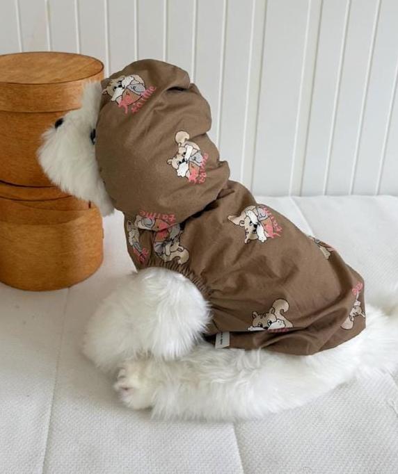 Squirrel Hoodie Vest, S-XL, Small Dog Clothes, Dog Cute Outer, Dog Comfy Jacket, Gift for Furry Friends, NKPUP - NKpup