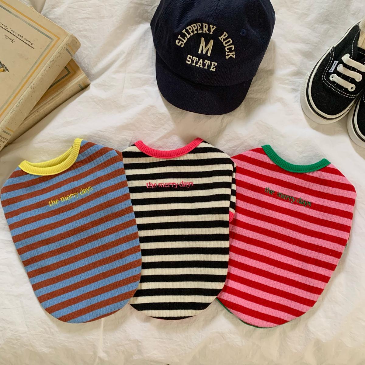 Merry Days Ribbed Tee, S-XL, Small Dog Clothes, Dog Cute Top, Dog Comfy Top, Dog Knit, Gift for Furry Friends, NKPUP - NKpup