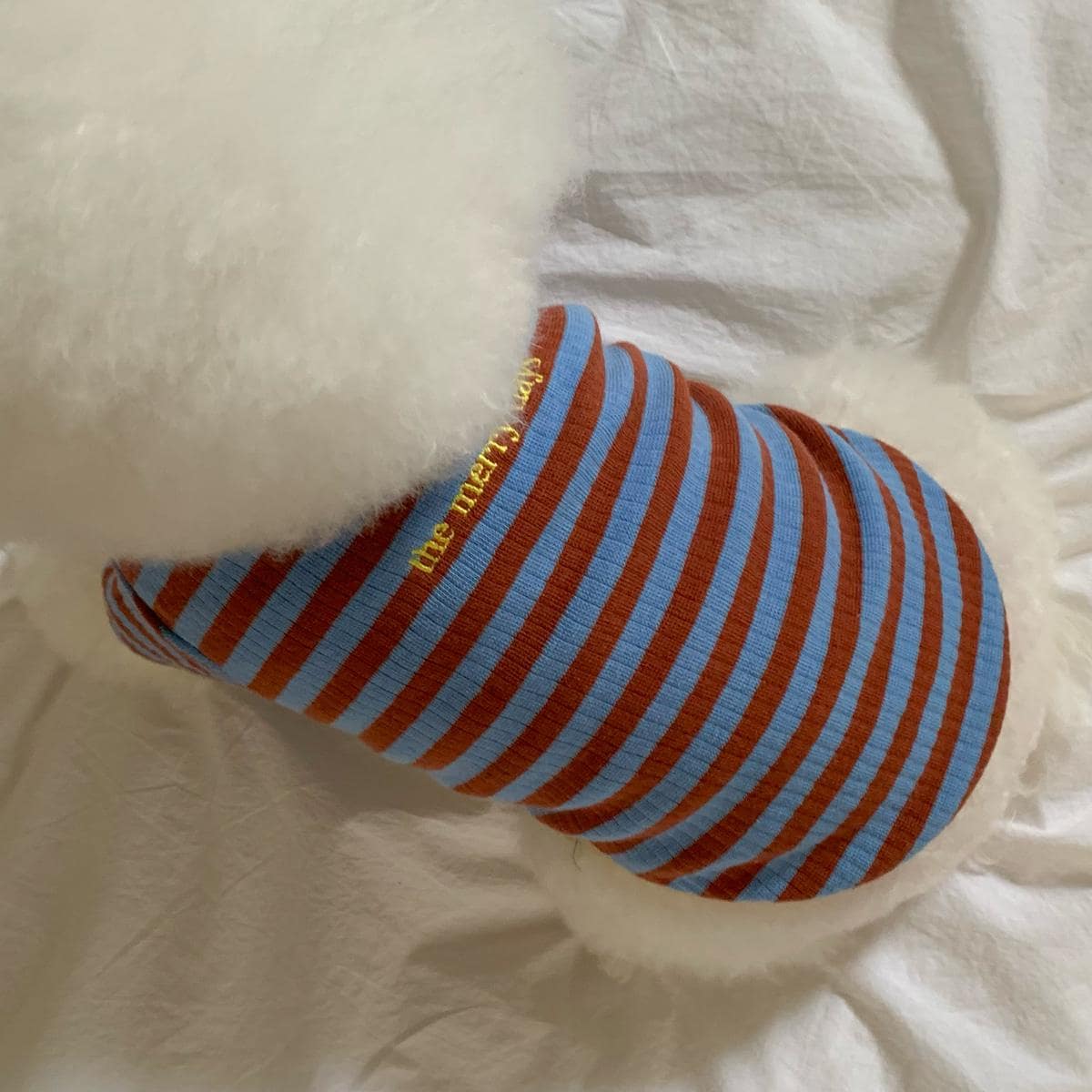 Merry Days Ribbed Tee, S-XL, Small Dog Clothes, Dog Cute Top, Dog Comfy Top, Dog Knit, Gift for Furry Friends, NKPUP - NKpup