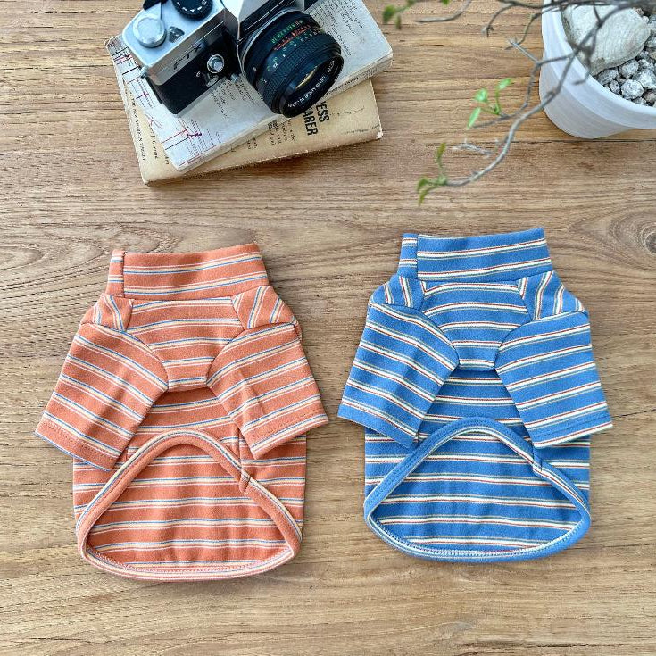 Always Good Day Stripe Tee, XS-2XL, Small Dog Clothes, Ultra Lightweight Dog Top, Dog Knit, NKPUP - NKpup
