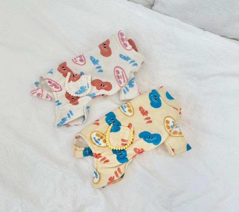 Snuggly Print Overall, XS-2XL, Dog Jumpsuit, Dog Romper, Dog Skirt, Dog Dress, Small Dog Clothes, Dog Pants, Dog Apparel - NKpup