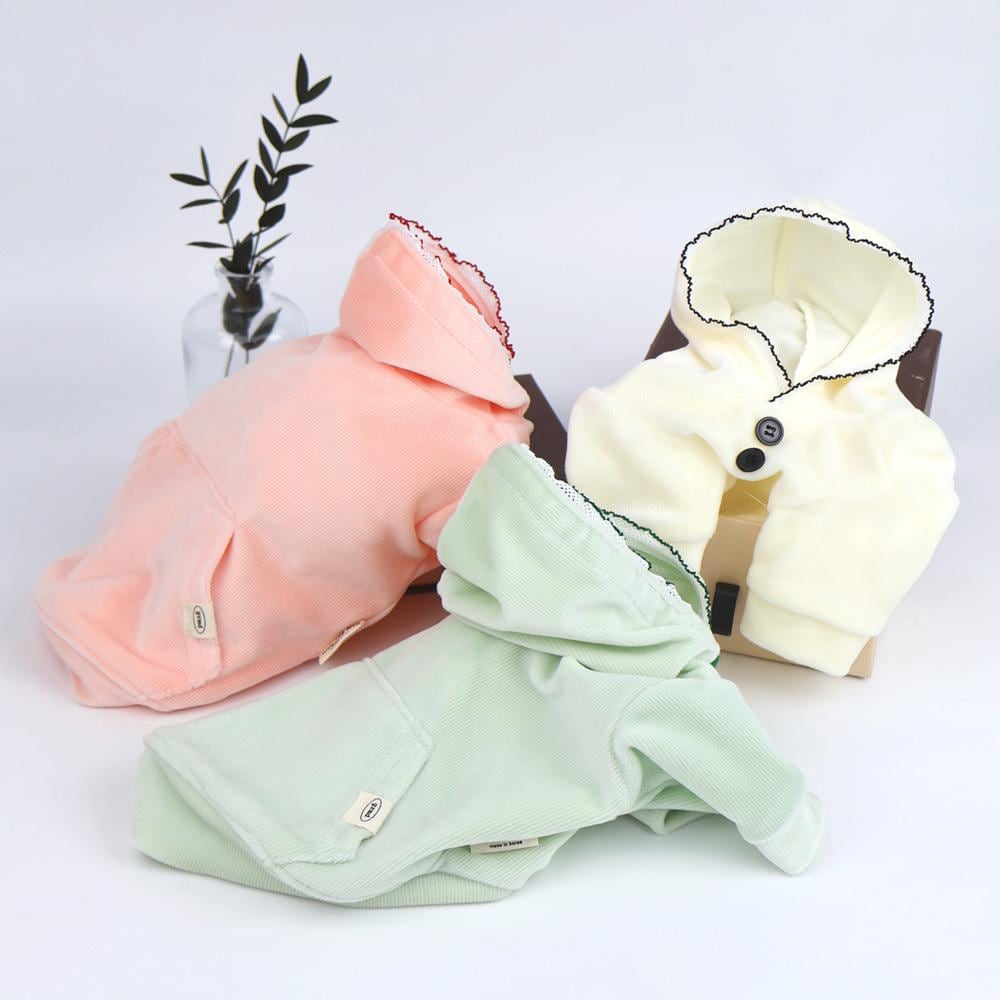 Soft Velvet Pocket Hoodie, S-2XL, Small Dog Clothes, Dog Sweatshirts, Dog Sweater, Dog Apparel, Pet Clothing, NKPUP - NKpup