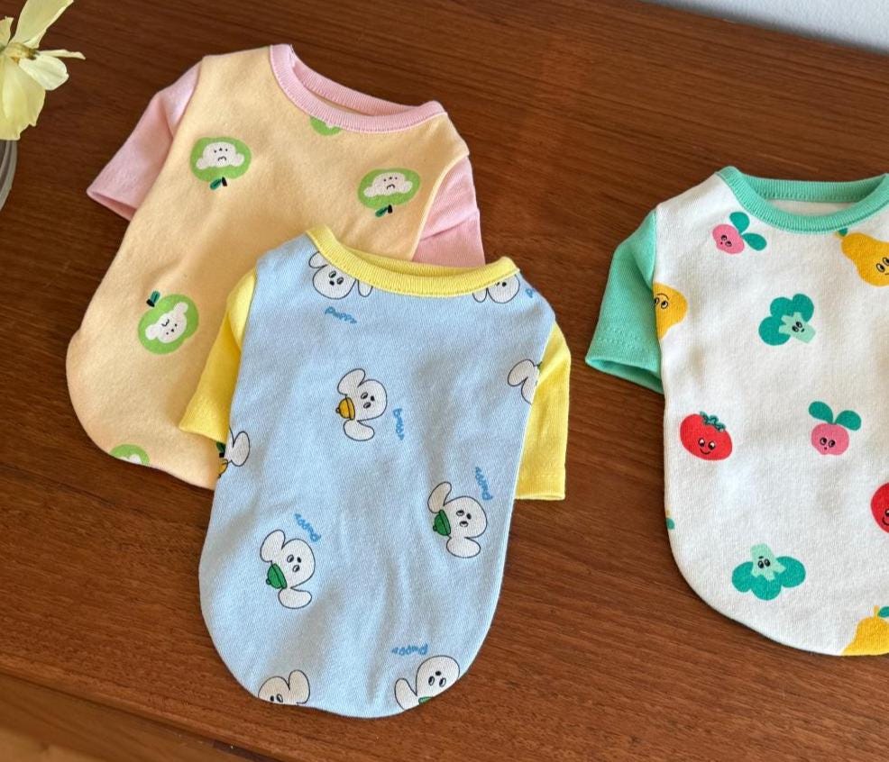 Fresh & Fruity Shirt, S-2XL, Small Dog Clothes, Ultra Lightweight Dog Top, Dog Top, NKPUP - NKpup