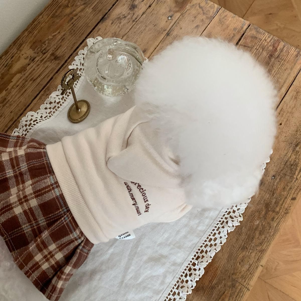 Cozy Plaid Hoodie Dress, S-XL, Small Dog Clothes, Dog Dress, Dog Wedding, Dog Cute Outfit, Pet Clothing, NKPUP - NKpup