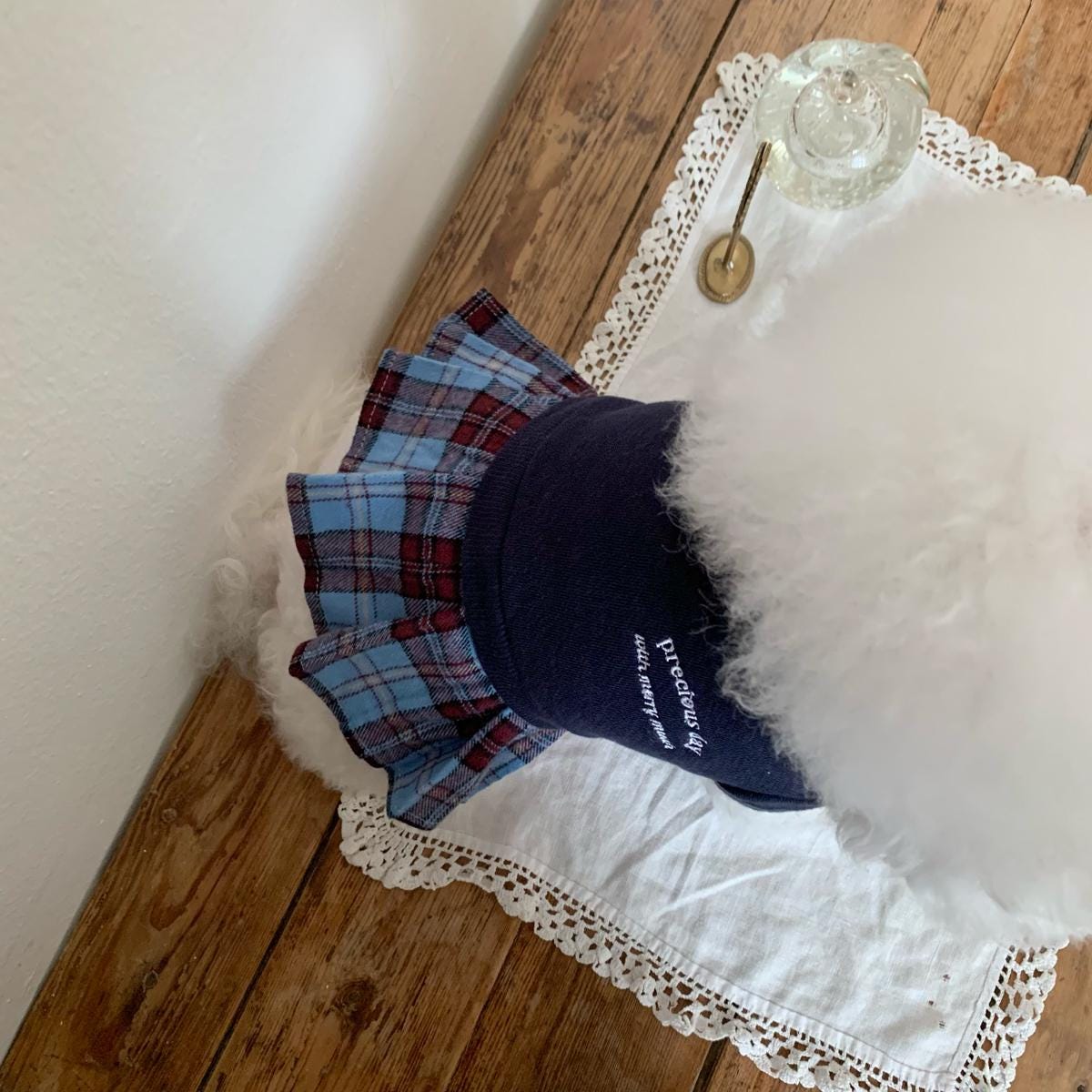 Cozy Plaid Hoodie Dress, S-XL, Small Dog Clothes, Dog Dress, Dog Wedding, Dog Cute Outfit, Pet Clothing, NKPUP - NKpup