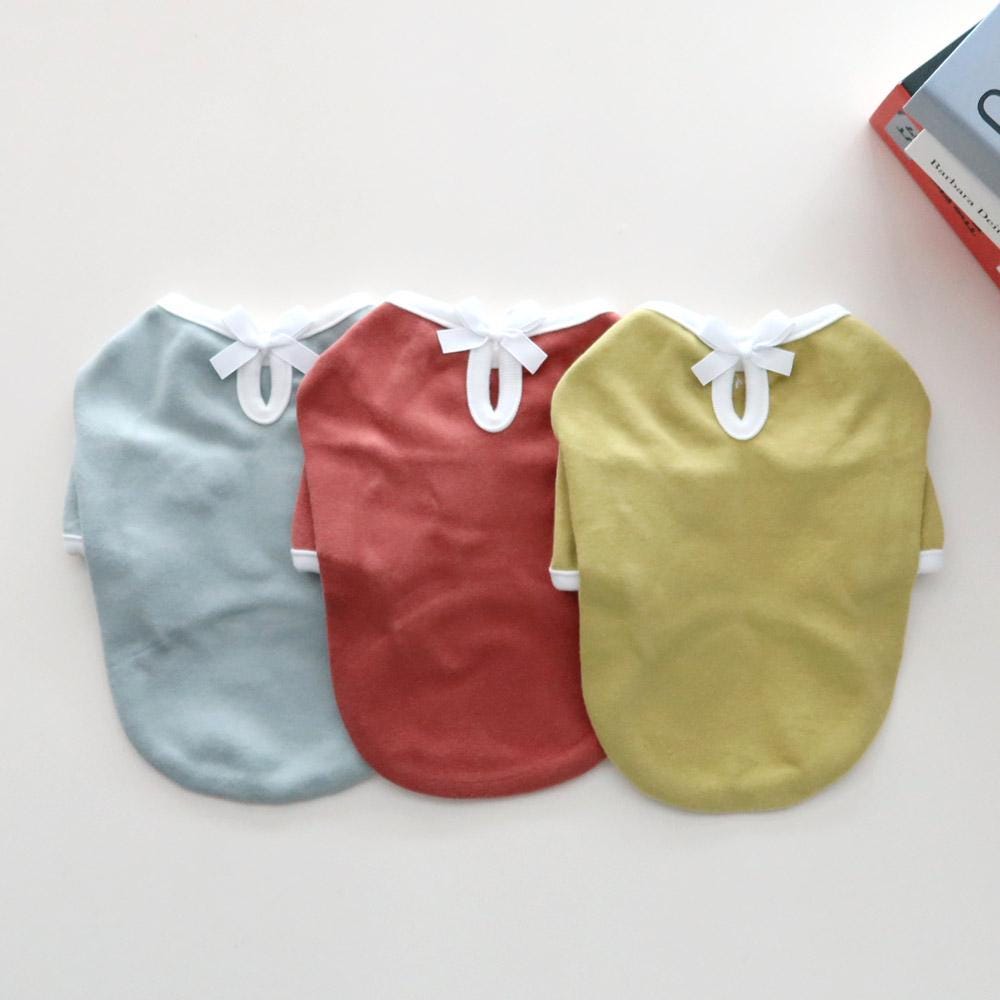 Ribbon Accent Shirt, S-XL, Small Dog Clothes, Dog Cute Top, Dog Comfy Top, Dog Knit, Gift for Furry Friends, NKPUP - NKpup