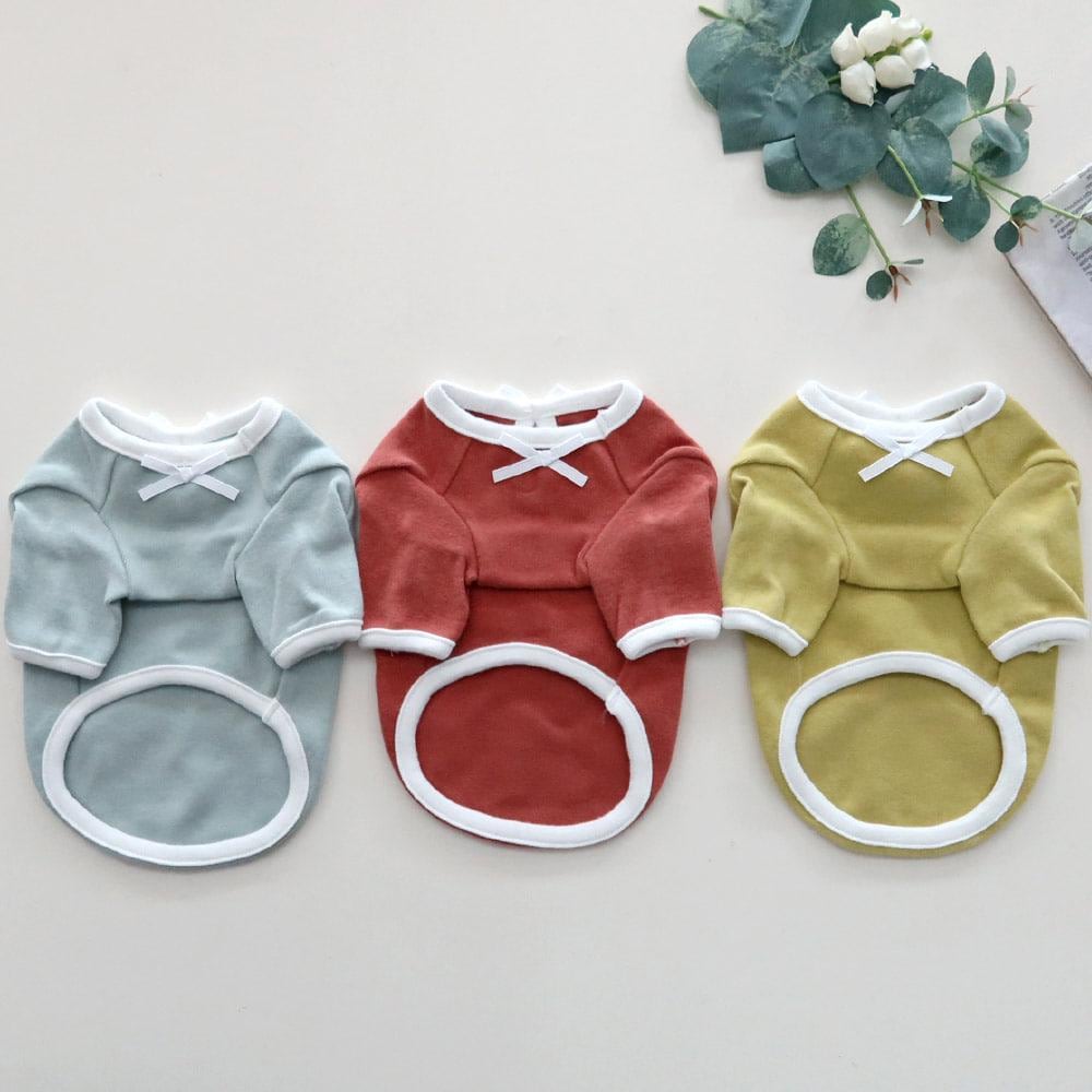 Ribbon Accent Shirt, S-XL, Small Dog Clothes, Dog Cute Top, Dog Comfy Top, Dog Knit, Gift for Furry Friends, NKPUP - NKpup