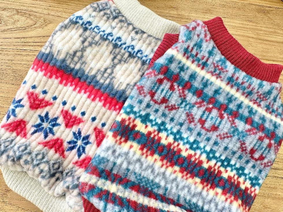 Fair Isle Knit Vest, S-2XL, Small Dog Clothes, Winter Dog Outfit, Christmas Dog Top, NKPUP - NKpup