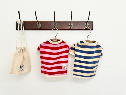 Cozy Knit Striped Shirt, XS-2XL, Small Dog Clothes, Ultra Lightweight Dog Top, Dog Knit, NKPUP - NKpup