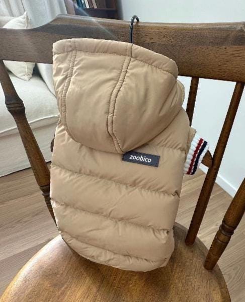 Detachable Hood Puffer Jacket, S-2XL, Dog Clothes, Dog-Sweater, Dog Outer, Dog Jacket, Dog Fashion, Dog Apparel - NKpup