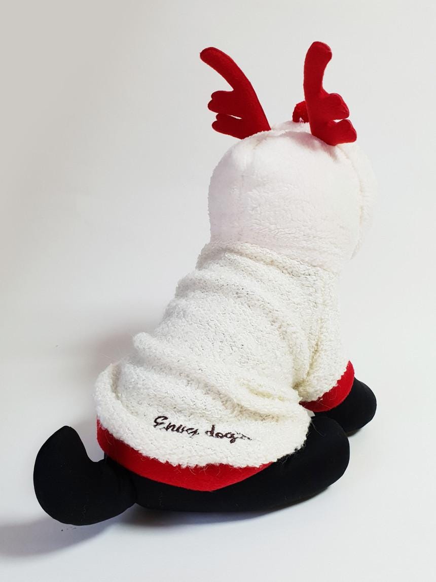 Reindeer Fleece Hoodie, S-XL, Dog-Jacket, Christmas Costume Dog, Dog Sweater, Dog Top, Dog Fashion, Dog Apparel, NKPUP - NKpup
