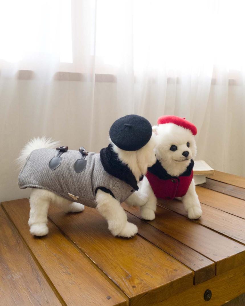 Faux Fur Lined Toggle Coat, S-XL, Small Dog Clothes, Dog Winter Vest, Dog Cozy Outfit, Dog Jacket, Gift for Furry Friends, NKPUP - NKpup