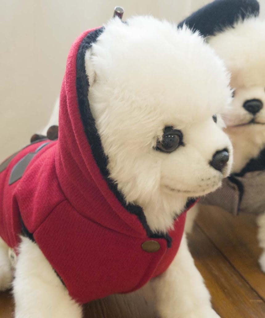 Faux Fur Lined Toggle Coat, S-XL, Small Dog Clothes, Dog Winter Vest, Dog Cozy Outfit, Dog Jacket, Gift for Furry Friends, NKPUP - NKpup