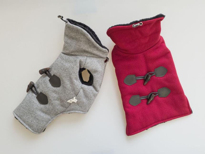 Faux Fur Lined Toggle Coat, S-XL, Small Dog Clothes, Dog Winter Vest, Dog Cozy Outfit, Dog Jacket, Gift for Furry Friends, NKPUP - NKpup