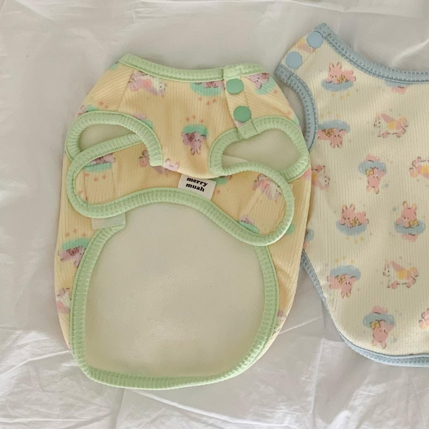 Dreamy Bunny Cloud Snap Vest, S-XL, Small Dog Clothes, Dog Cute Vest, Dog Cozy Outfit, Dog Knit, Gift for Furry Friends, NKPUP - NKpup