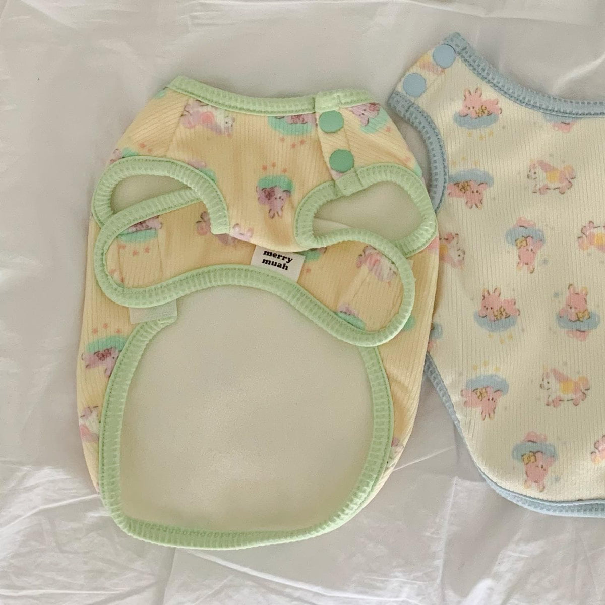 Dreamy Bunny Cloud Snap Vest, S-XL, Small Dog Clothes, Dog Cute Vest, Dog Cozy Outfit, Dog Knit, Gift for Furry Friends, NKPUP - NKpup