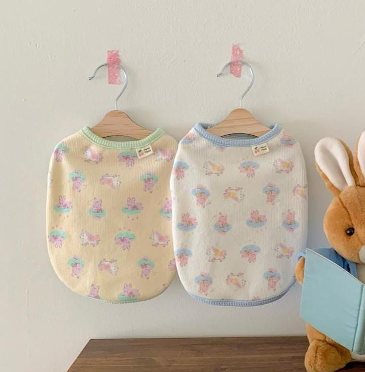 Dreamy Bunny Cloud Snap Vest, S-XL, Small Dog Clothes, Dog Cute Vest, Dog Cozy Outfit, Dog Knit, Gift for Furry Friends, NKPUP - NKpup