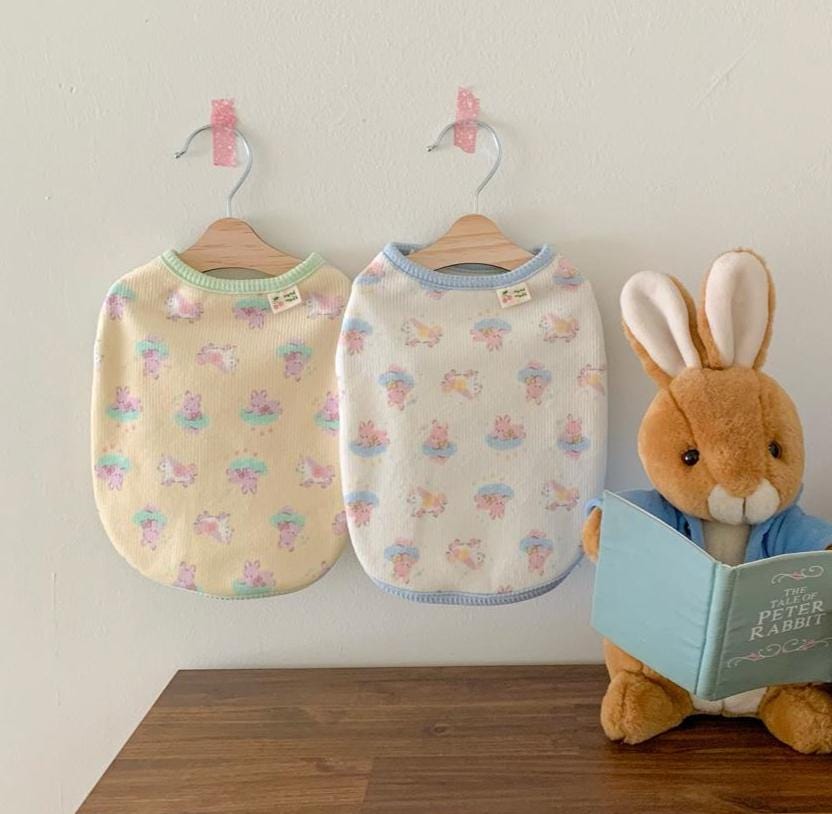 Dreamy Bunny Cloud Snap Vest, S-XL, Small Dog Clothes, Dog Cute Vest, Dog Cozy Outfit, Dog Knit, Gift for Furry Friends, NKPUP - NKpup