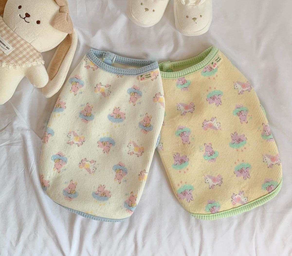 Dreamy Bunny Cloud Snap Vest, S-XL, Small Dog Clothes, Dog Cute Vest, Dog Cozy Outfit, Dog Knit, Gift for Furry Friends, NKPUP - NKpup