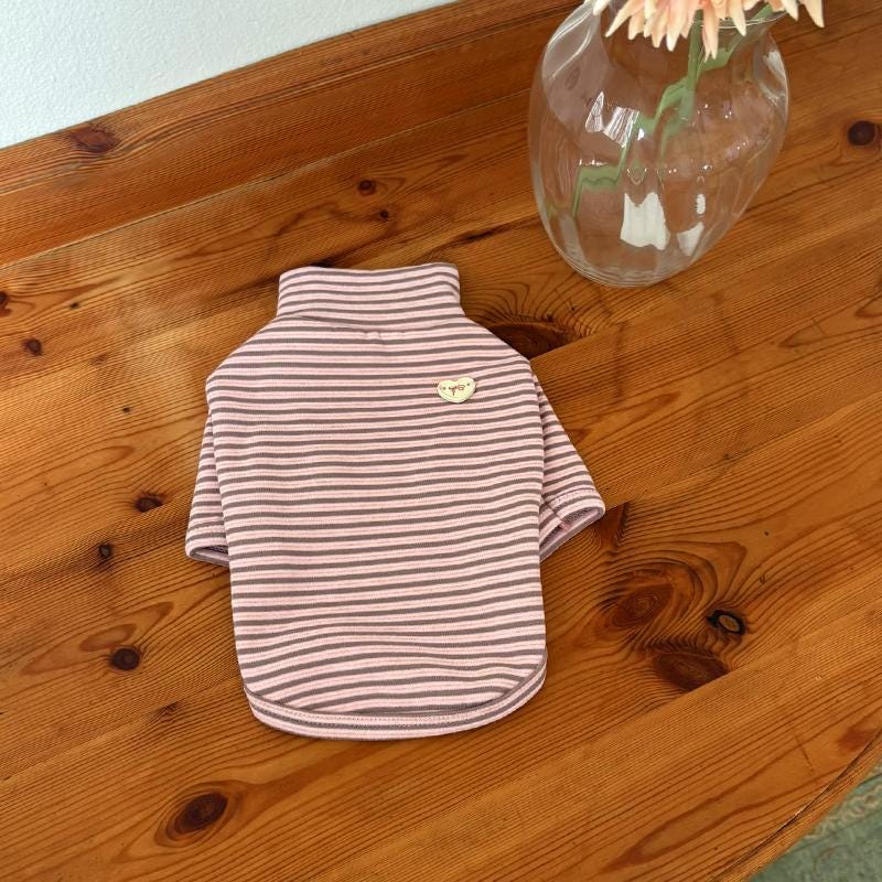 Cozy Stripe Tee, S-2XL, Small Dog Clothes, Ultra Lightweight Dog Top, Dog Top, Dog Knit, NKPUP - NKpup