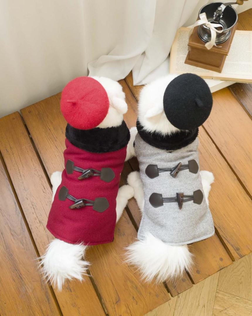 Faux Fur Lined Toggle Coat, S-XL, Small Dog Clothes, Dog Winter Vest, Dog Cozy Outfit, Dog Jacket, Gift for Furry Friends, NKPUP - NKpup