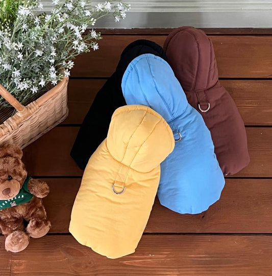 Cozy Puffer Hood Jacket, S-XL, Winter Jacket, Pet Clothing, Dog Jacket, Dog Fashion, Dog Apparel, Pet Clothing - NKpup