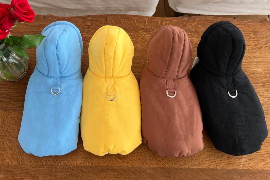 Cozy Puffer Hood Jacket, S-XL, Winter Jacket, Pet Clothing, Dog Jacket, Dog Fashion, Dog Apparel, Pet Clothing - NKpup