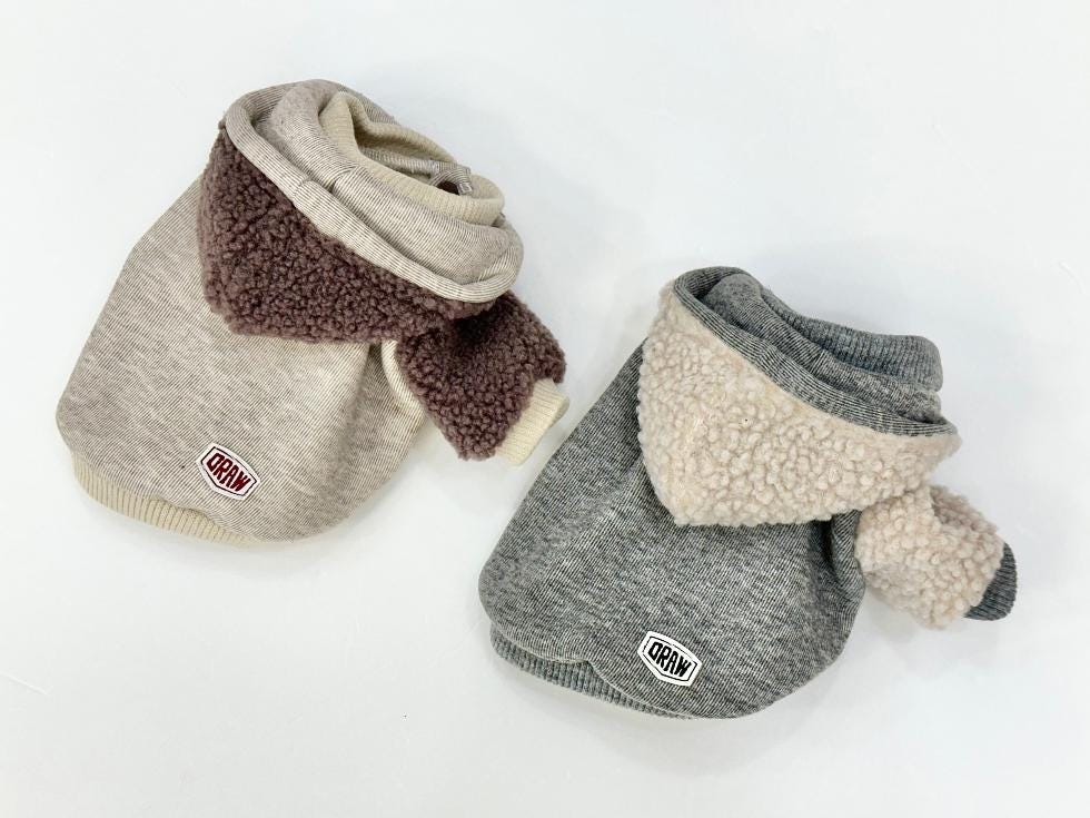 Teddy Sherpa Hoodie, S-2XL, Small Dog Clothes, Dog Winter Cozy Outfit, Dog Jacket, Gift for Furry Friends, NKPUP - NKpup