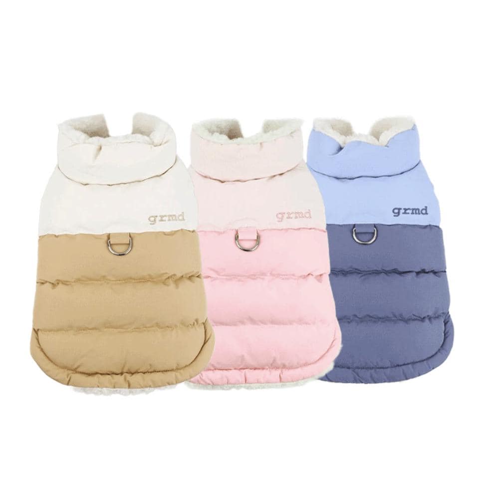 Two-Tone Reversible Puffer Vest, S-2XL, Winter Jacket, Small Dog Clothes, Dog Jacket, Dog Winter Outfit - NKpup