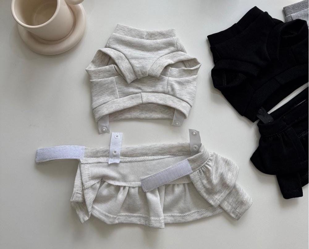 Two Piece Ruffle Skirt Dress Set, S-2XL, Small Dog Clothes, Dog Dress, Dog Outfit, Dog Apparel, Pet Clothing, NKPUP - NKpup