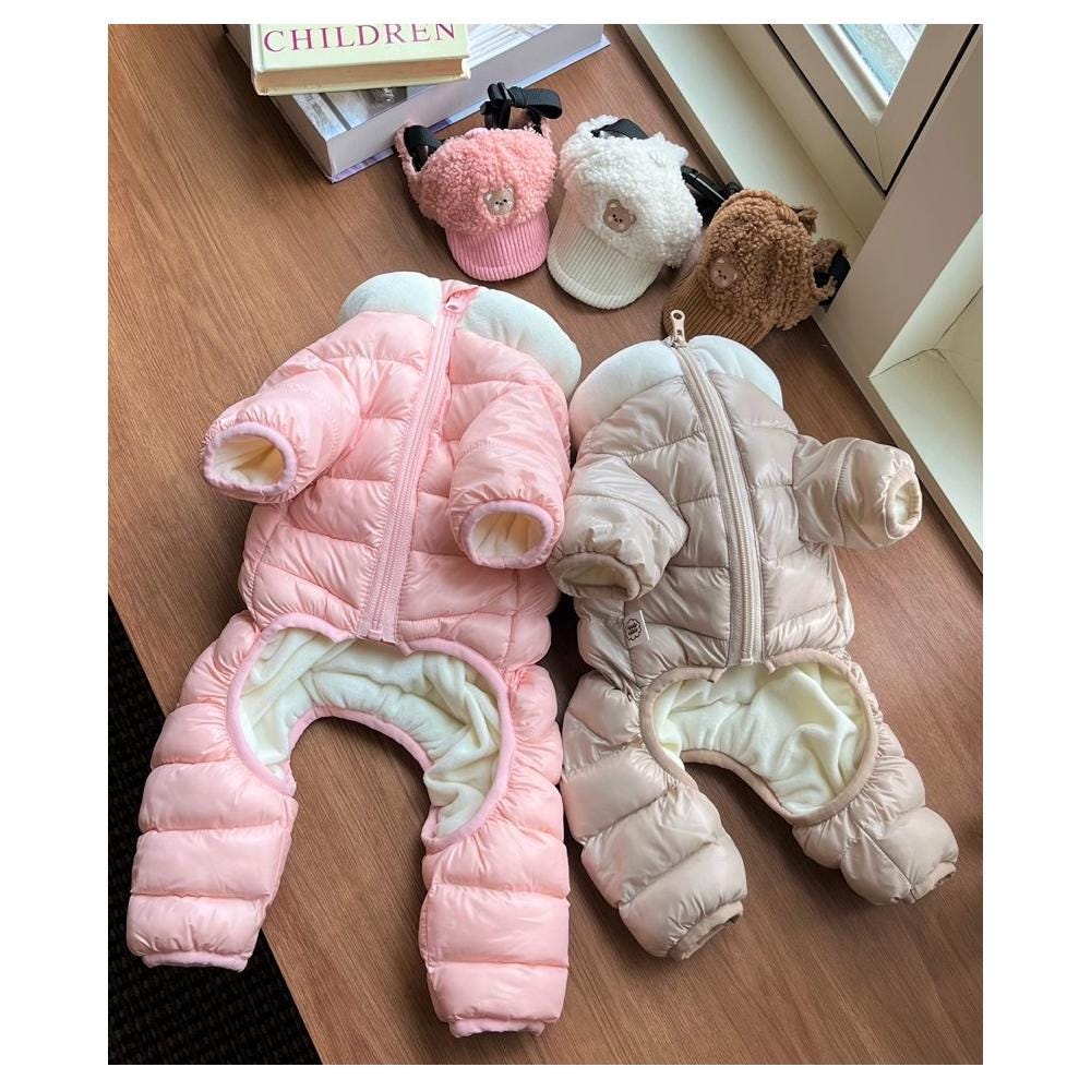 Quilted Full-Body Overall, S-2XL, Dog Puffer, Dog Jumpsuit, Pet Clothing, Dog Coat, Dog Winter Top, Dog Apparel, Pet Clothing - NKpup