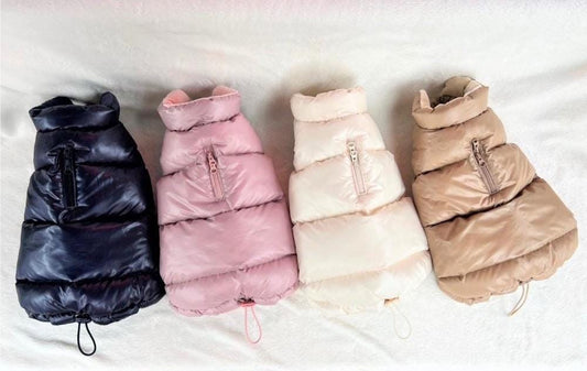 Cozy Zip-up Puffer Jacket, S-3XL, Winter Jacket, Small Dog Clothes, Dog Jacket, Dog Fashion, Dog Apparel, Pet Clothing - NKpup