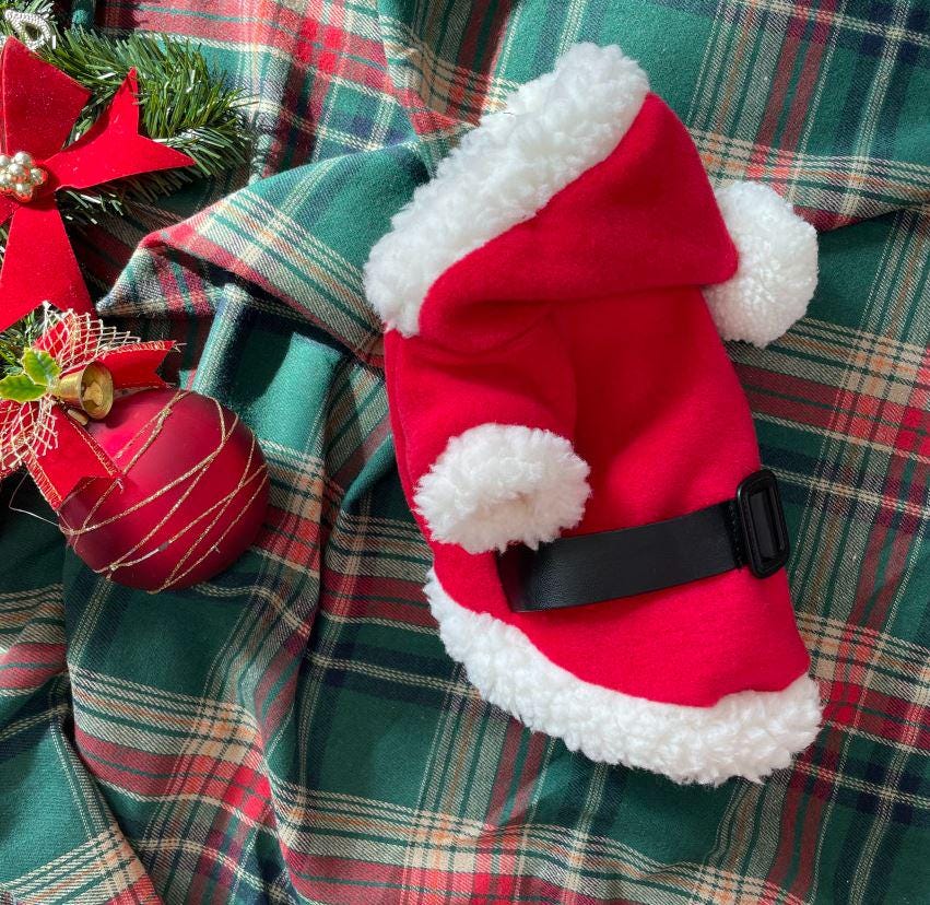 Santa Paws Hoodie, S-XL, Christmas Costume Dog, Santa Dog Outfit, Dog Costume, Dog Winter Outfit, Dog Fashion, Dog Apparel - NKpup