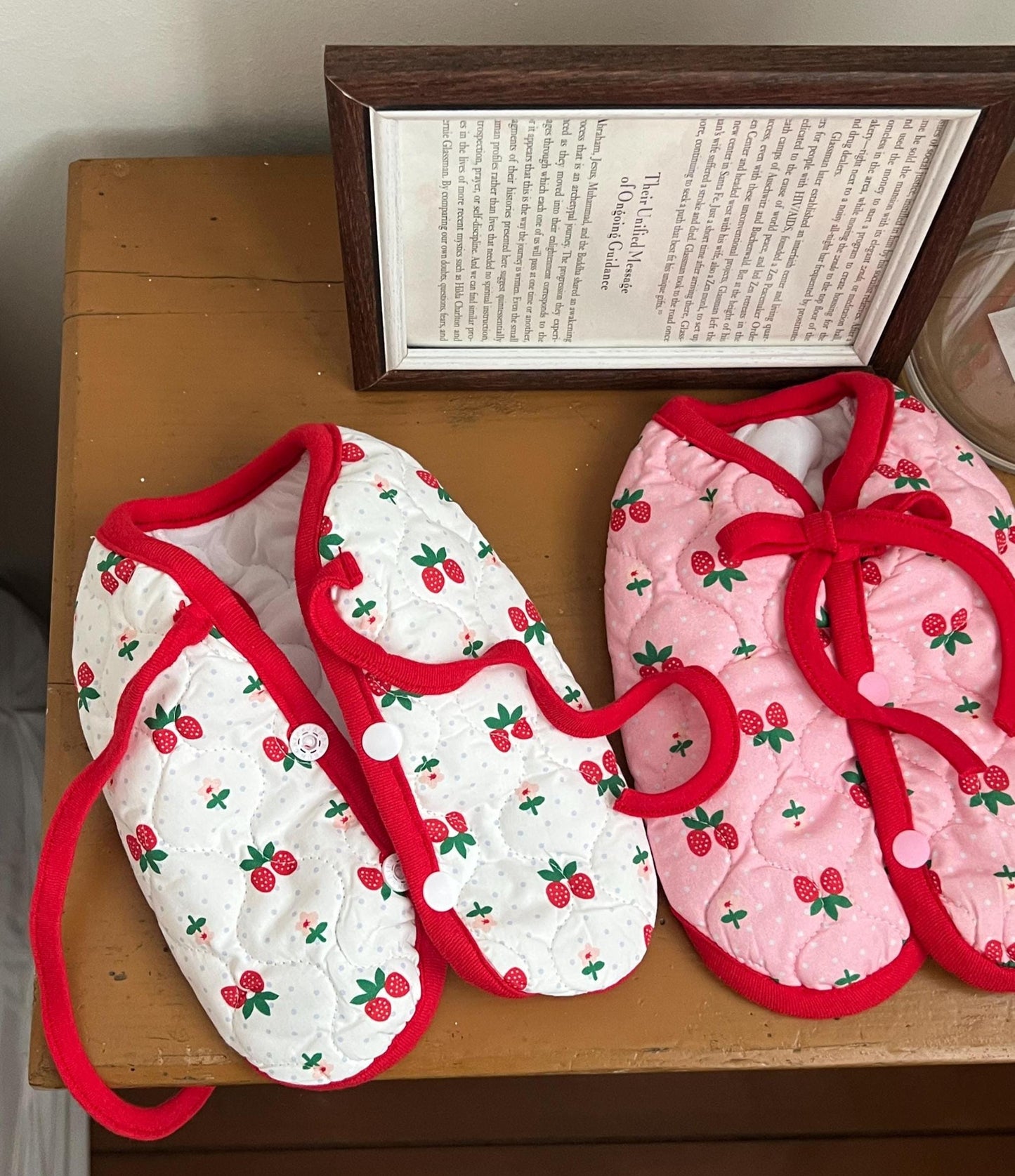 Strawberry Quilted Vest, S-XL, Small Dog Clothes, Dog Vest, Dog Outer, Small Dog Outfit, NKPUP - NKpup