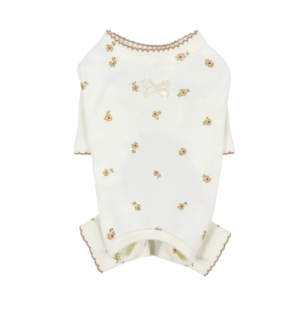 Floral Scalloped Overall