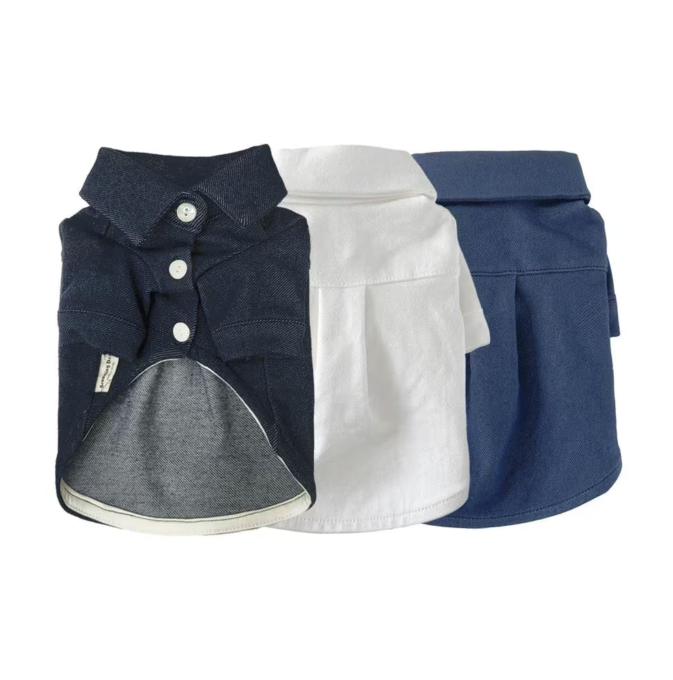 Standard Denim Dog Shirt
