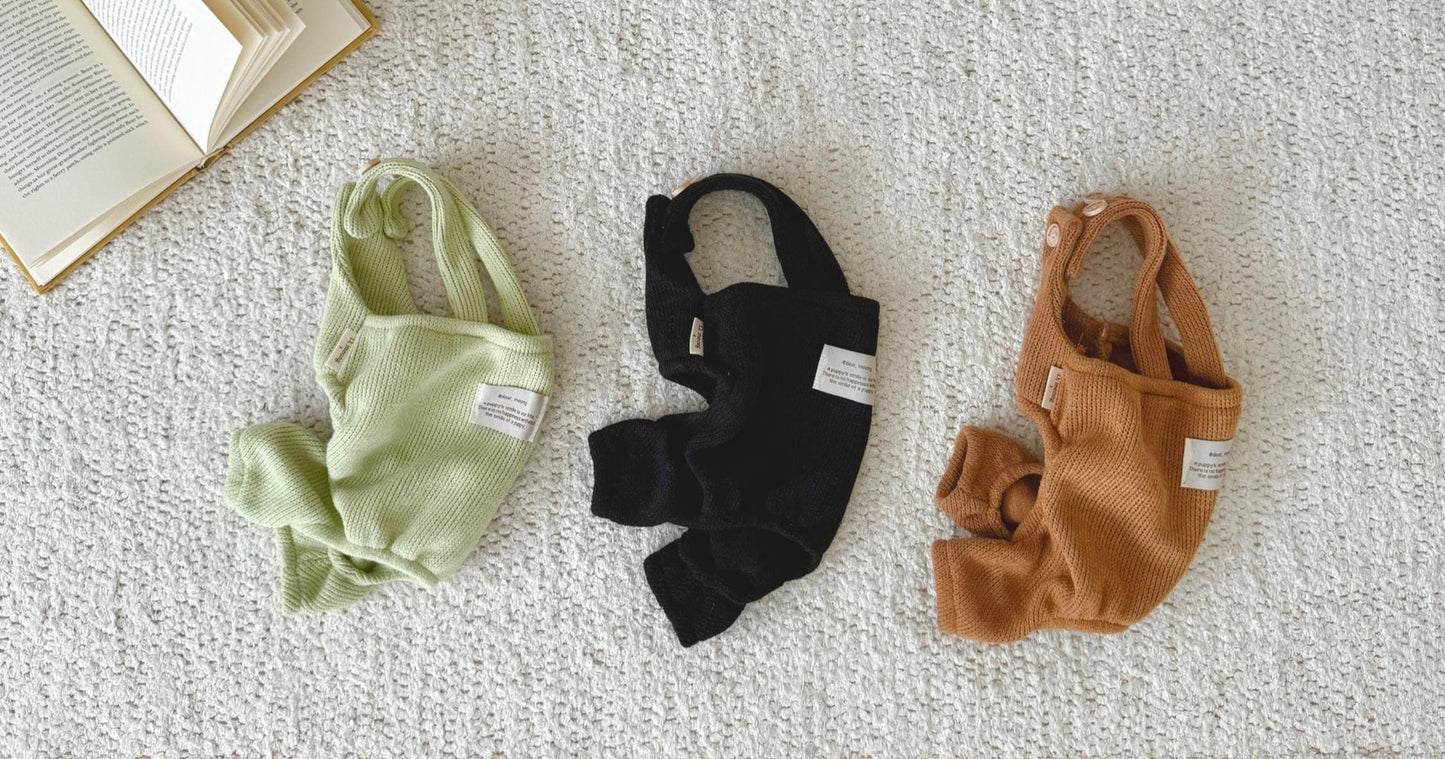 Cozy Knit Overalls, S-2XL, Pet Pants, Dog Jumpsuit, Pet Clothing, Dog Coat, Dog Winter Outfit, Dog Fashion, Dog Apparel, Pet Clothing - NKpup