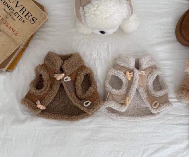 Cozy Pocket Shearling Vest, S-2XL, Pet Clothing, Dog Vest, Dog Jacket, Small Dog Clothes, Dog Apparel - NKpup