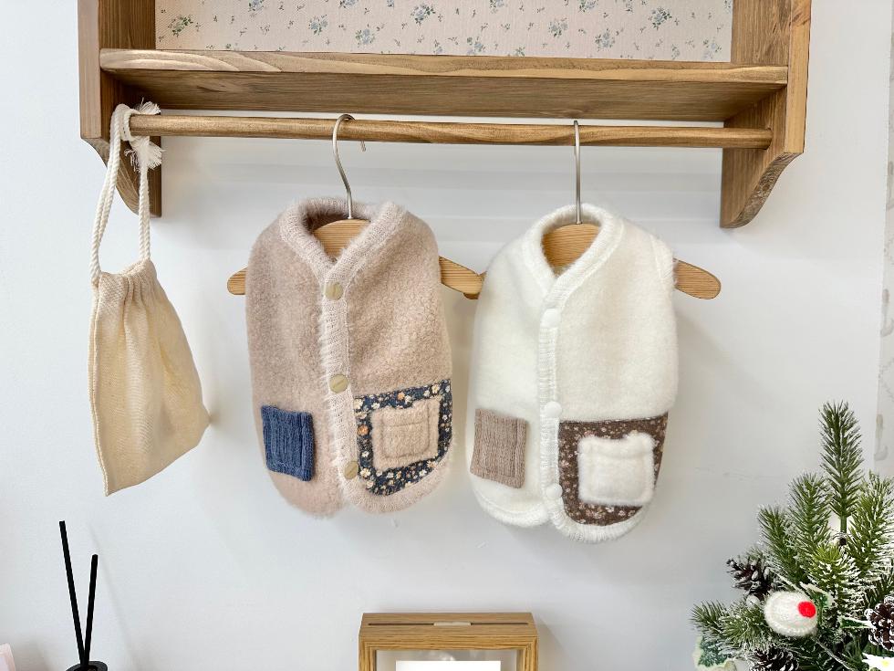 Cozy Pocket Vest, XS-2XL, Pet Outer, Dog Vest, Small Dog Jacket, Small Dog Sweater, Dog Outfit, NKPUP - NKpup