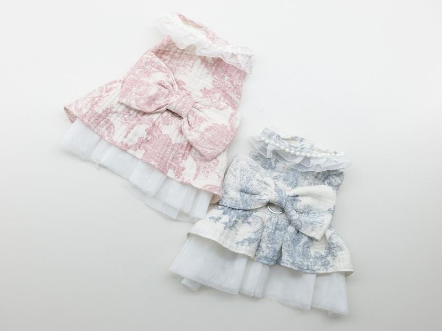 Pearl Bow Princess Dress, S-XL, Small Dog Clothes, Luxury Dog Dress, Dog Outfit, Dog Dress, NKPUP - NKpup