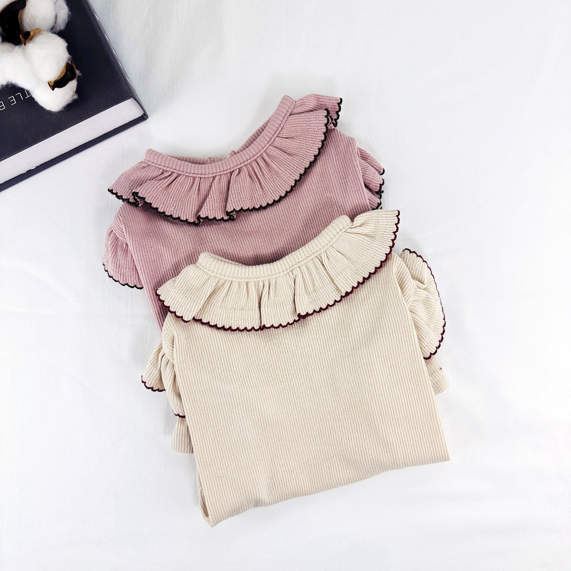 Ruffle Collar Ribbed Top, S-XL, Small Dog Clothes, Ultra Lightweight Dog Top, Dog Outfit, NKPUP - NKpup