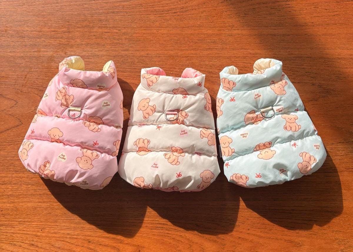 Puppy Puffer Reversible Jacket, S-2XL, Winter Jacket, Small Dog Clothes, Dog Jacket, Dog Winter Outfit - NKpup