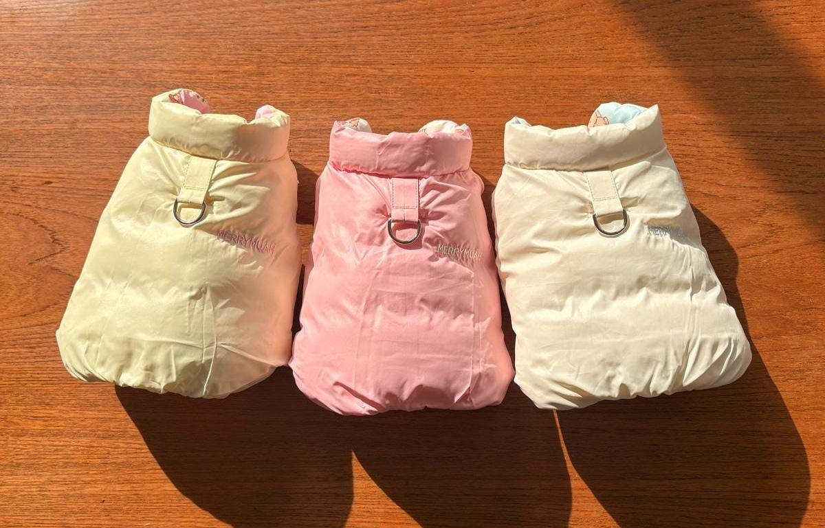 Puppy Puffer Reversible Jacket, S-2XL, Winter Jacket, Small Dog Clothes, Dog Jacket, Dog Winter Outfit - NKpup